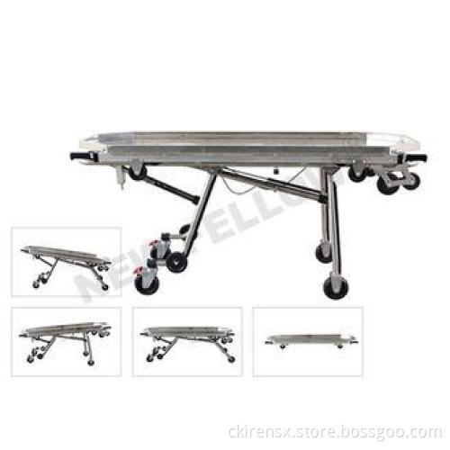 Stainless Steel Automatic Loading Funeral Stretcher With De